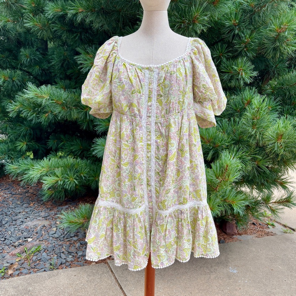 Floral Puff Sleeve Dress